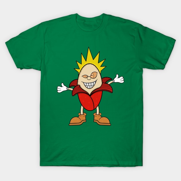 Red Costume Banana T-Shirt by ryroxtoons